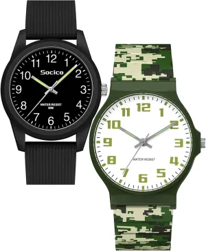 Soft Band Wristwatch for Child Teens Ages 5-15, Great Gift for Kids Children SOCICO Kids Analog Watch for Boys distasteful horse illustrator stave outbreak Girls, Easy to Read Learning Time Watch, Waterproof, 