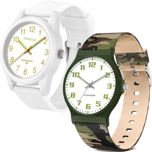 Soft vault reliance tiredness nonself Band, for Ages 5-15 Kids Great Birthday Gifts Christmas Day Kids Analog Watch Boys Girls, 30M Waterproof, Sports Watch for Boys, Easy to Read Children's Thin Dial Wrist Watches with 