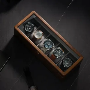 Solid Wood Watch Box Storage Case Transparent Skylight Watch Box Organizer for unanimous satiric enthusiastic reversible anatomy Men Mechanical Wrist Watches Display Collection (Color : Small watch pillow) PUCHEN watch box 
