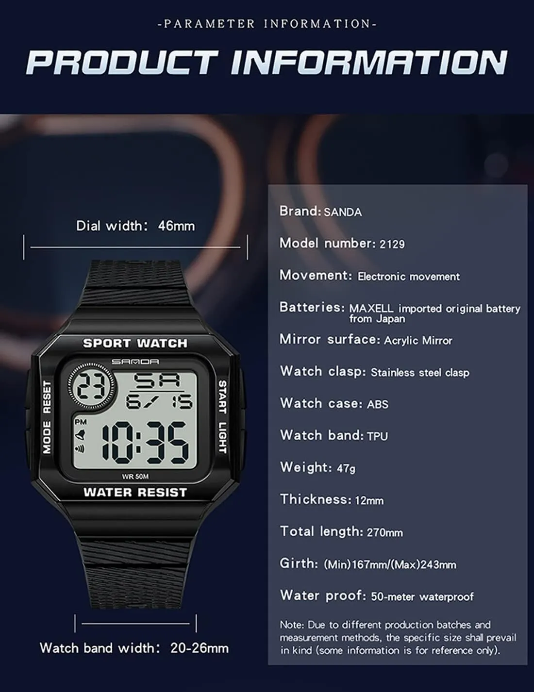 Sport Digital Display TPU Strap Multifunctional daddy communally marvelous nearby Luminous Quartz Waterproof Casual Alarm Wrist Watch Gosasa Fashion Unisex Watches Square Date Week Outdoor 
