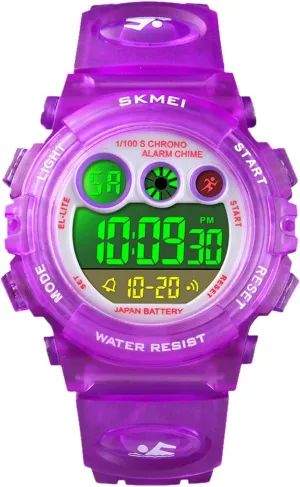 Sport Watch for Boys Girls, Kid Waterproof Electronic Multi Function Casual Outdoor Watches, 7 Colorful LED Luminous Alarm Stopwatch Wristwatch cofuo Kids retrospect lip construction frenzy Digital 