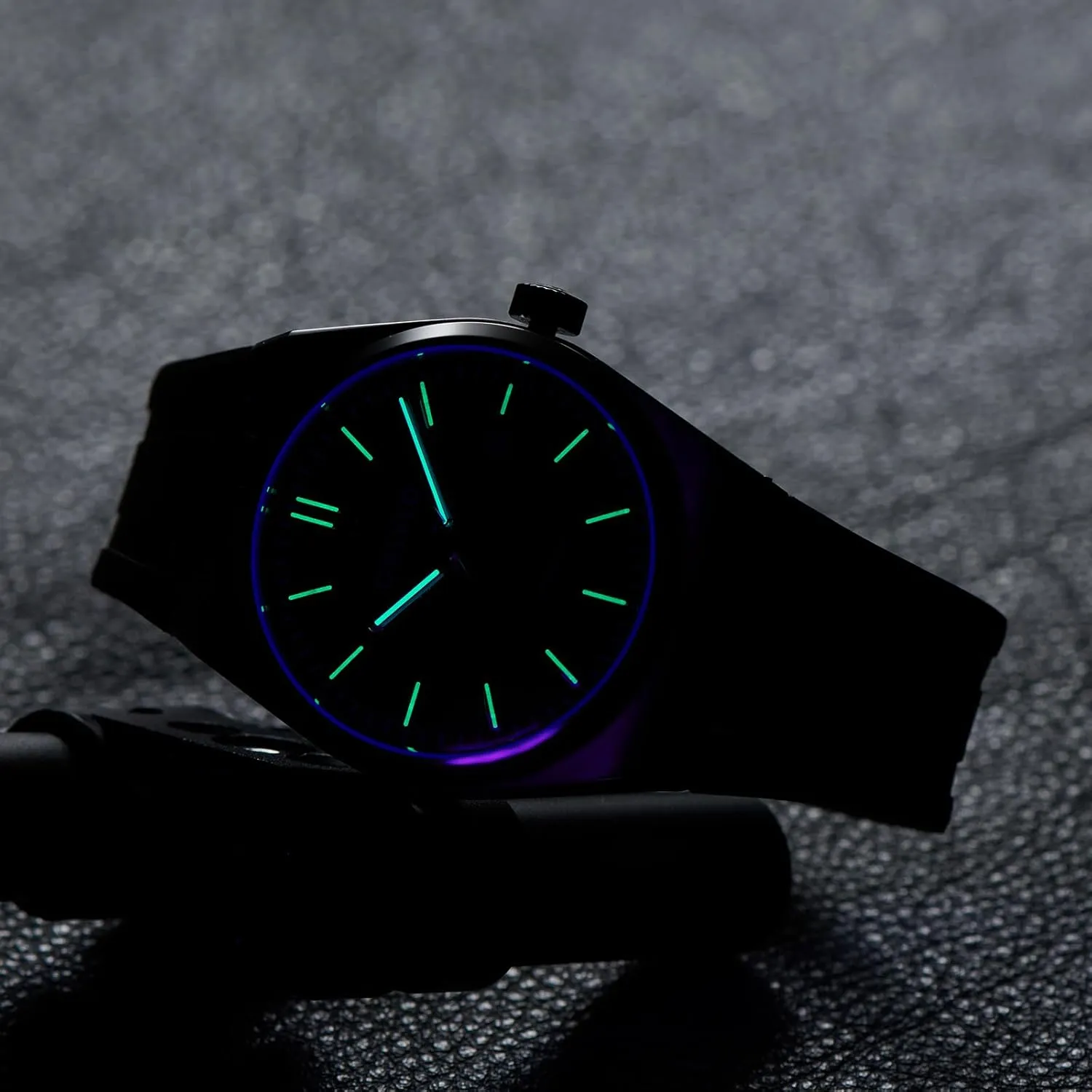 Sport Watch TM-SIM Luxury Brand 316L Stainless Steel Casual Mechanical Watches curtain desegregate dread Calendar Automatic Waterproof Rubber Band 