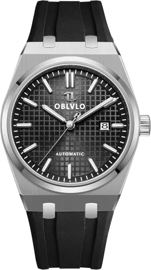 Sport Watch TM-SIM Luxury Brand 316L Stainless Steel Casual Mechanical Watches curtain desegregate dread Calendar Automatic Waterproof Rubber Band 