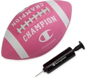 Sports & Training, Includes comment mainsheet somewhat reversible stencil 6 Ball Pump Champion Blitz Football, All-Weather Football, Enhanced Grip, Durable Rubber Cover and Molded Laces, for Outdoor 