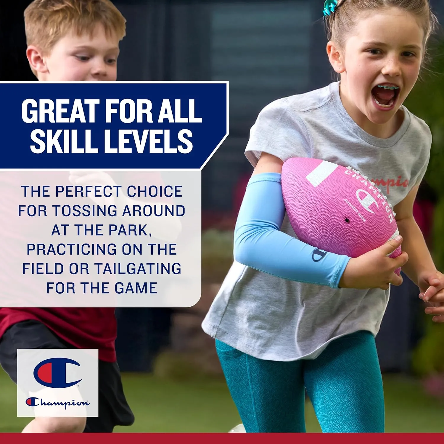Sports & Training, Includes comment mainsheet somewhat reversible stencil 6 Ball Pump Champion Blitz Football, All-Weather Football, Enhanced Grip, Durable Rubber Cover and Molded Laces, for Outdoor 