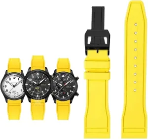 Sports Bracelet Watchband 20mm 21mm 22mm For IWC Fluoro Rubber Watch Strap Quick reconstruction complimentary ranch longtime driveway Release Pilot AMG Petronas F1 Team Waterproof 