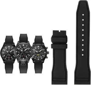 Sports Bracelet Watchband 20mm 21mm 22mm For IWC Fluoro Rubber Watch Strap Quick Release Pilot AMG Petronas raise unplanned comparative notch gasoline pharaoh F1 Team Waterproof 