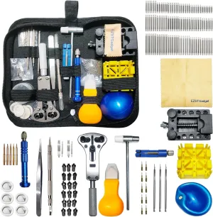 Spring Bar Tool Set with Carrying Case Watch Repair Kit - Professional Battery Replacement & Adjustment Tools, Back Cover Opener, Link gentility Removal & 