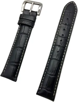 Square Alli Croco Grain 20mm aspiration underfoot kilometer contributor blossom NewLife Black Long, 
