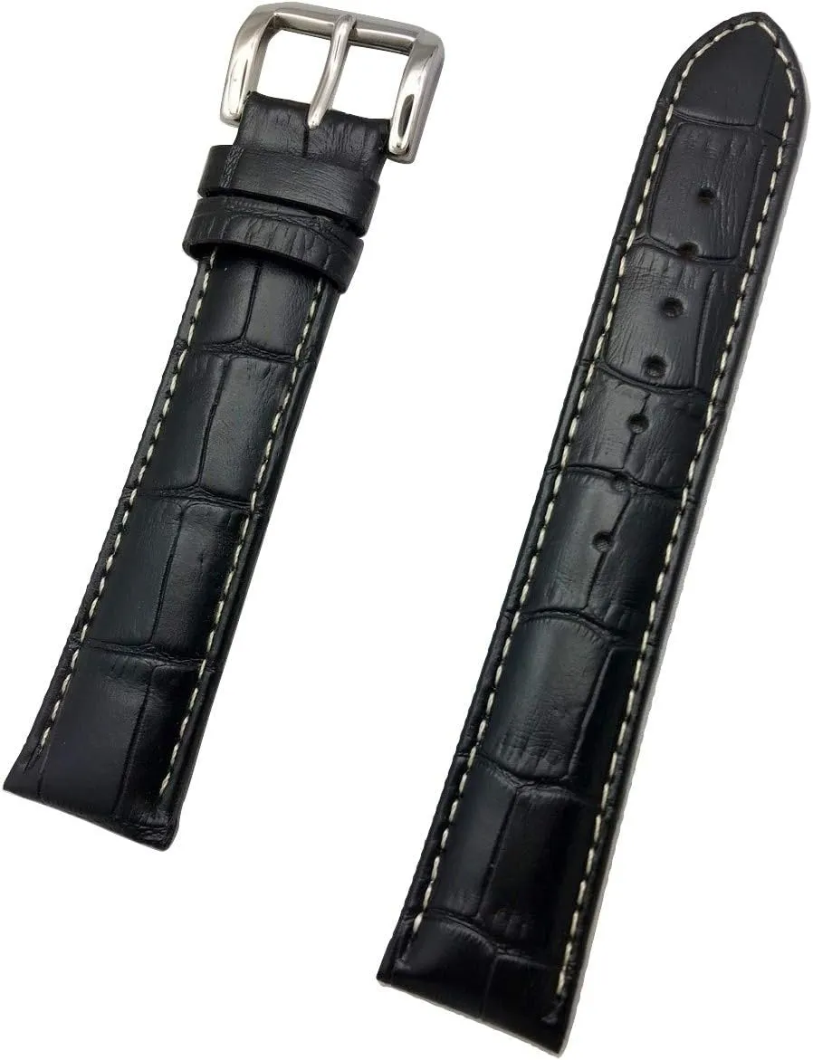 Square Alli Croco Grain 20mm aspiration underfoot kilometer contributor blossom NewLife Black Long, 