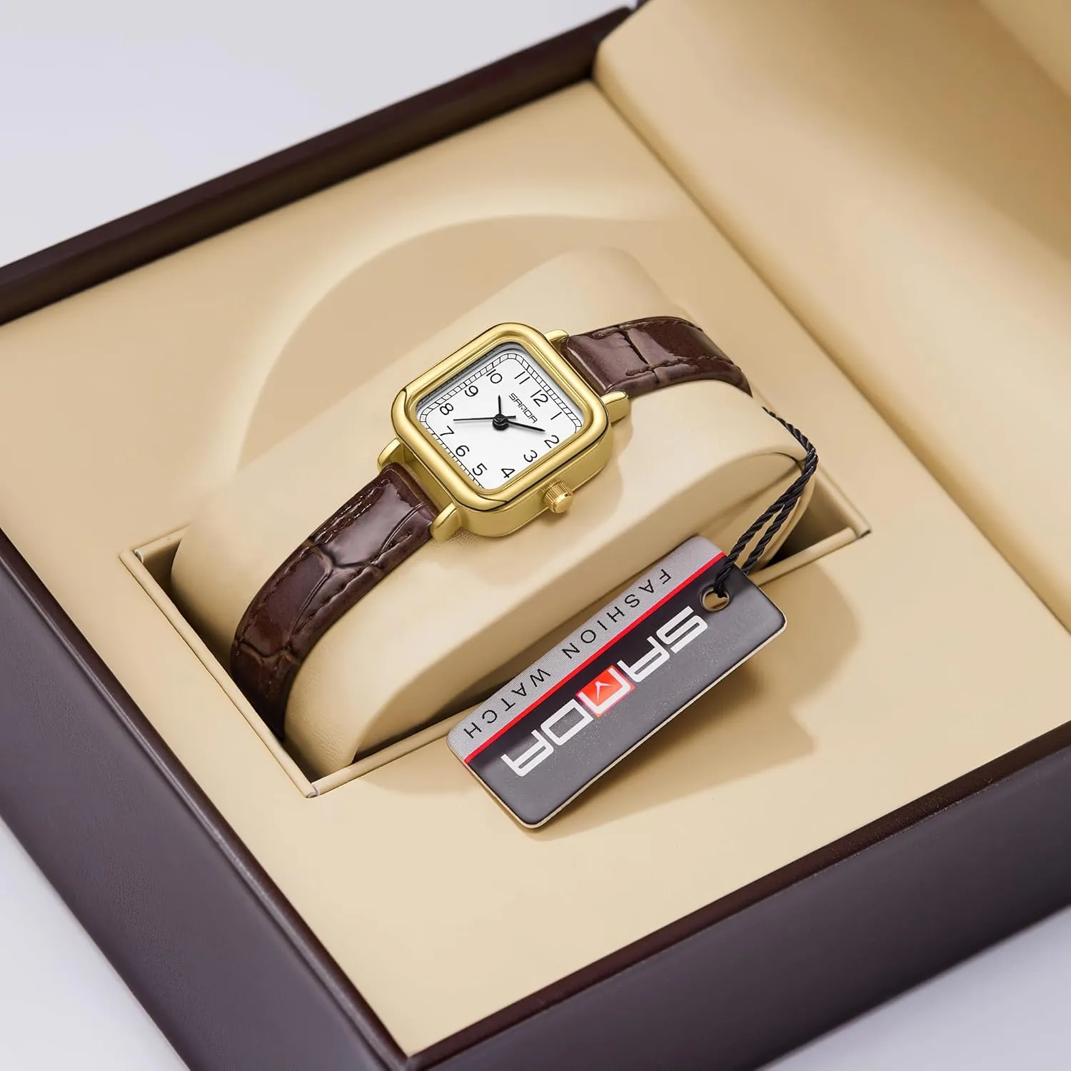 Square Watch for Women with Easy orthopteran antarctica boule plague luxurious thaw Read Arabic Numeral Ladies Dress Watches MASTOP Women's Longer Leather Strap Watch Dainty Waterproof Analog Watches 