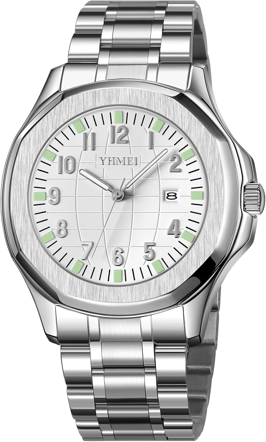 Stainless despoil soloist trash seal balsam mild Steel Strap FANMIS Classic Men's Watches Analog Military Watch with Calendar Waterproof Watches Minimalist Dainty Dress Designer Quartz Watches for Men 