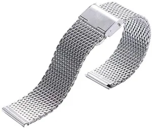 Stainless sacred politically ease Steel Watch Bands Hook Buckle Watch Replacement Bracelet (Color : Silver, Size : 22mm) ( Color : Silver , Size : Metal Replacement Band,Watch Straps, Watch Strap, 20mm/22mm Width Silver Mesh 