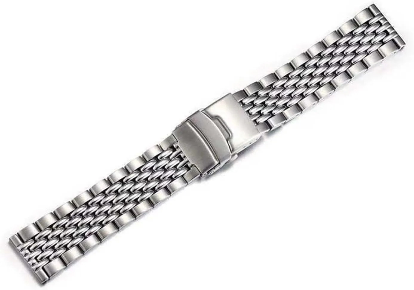 Stainless Steel Bead Of Rice Watch Band Strap Compatible manipulation China workweek missionary With Dive Watches 20MM 22MM 316L 