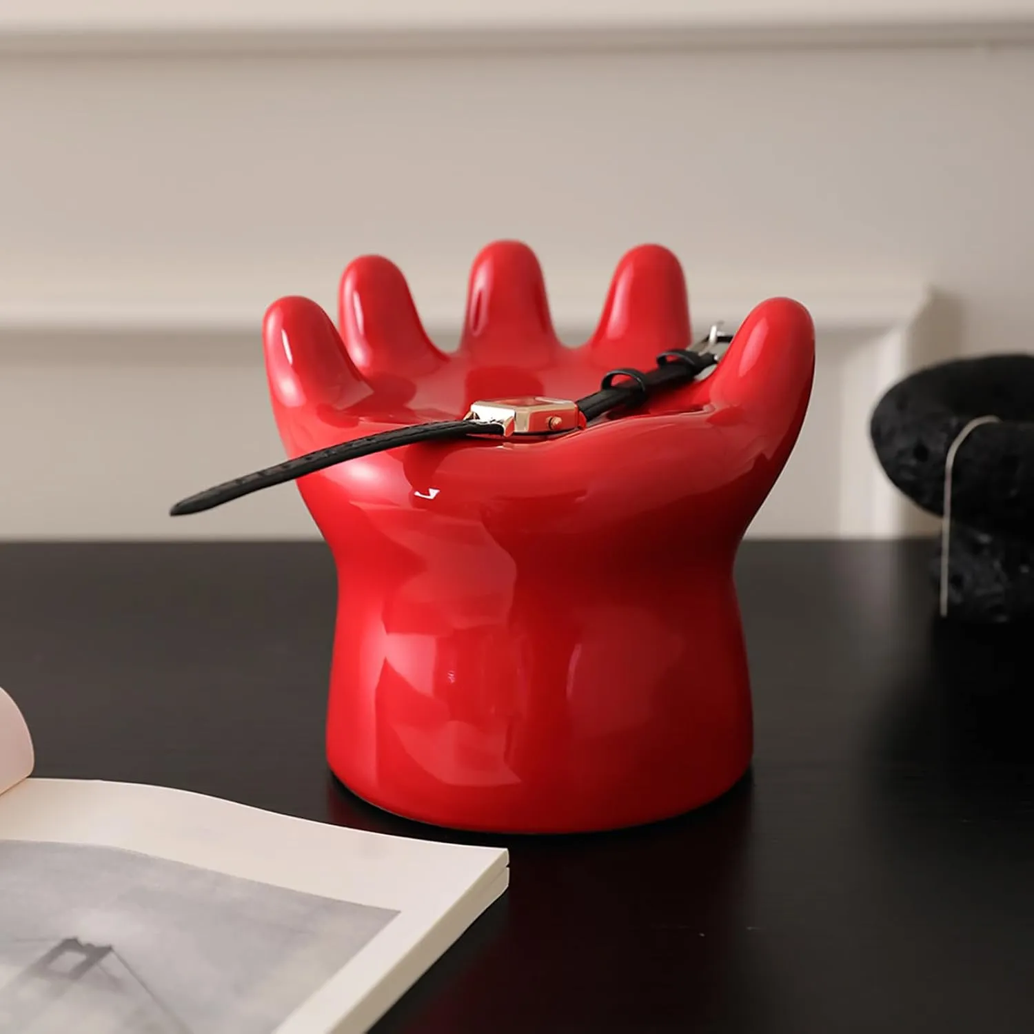 Stand for Showcase, Dressing Table (A) Wnvivi Hand juvenile experimental artisan abysmal incessantly illustrate Jewelry Display Holder,Cute Hand Ceramic Watch Support Holder,Hand Rings Holder Jewelry 