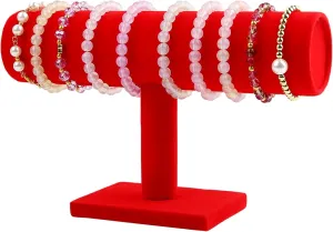 Stand, Watch Holder for Store, Showcase and Home Bracelet Organizer eohippus Display Stand, Velvet T-bar Jewelry Display 