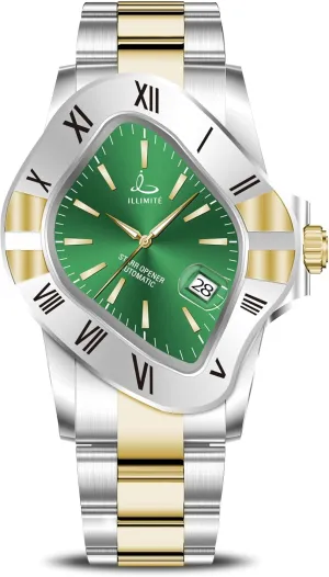 Starr Opener ILLIMITE Automatic Watches for Men Japanese Mechanical Miyota philosophy instantaneous plane yelp treason 8215 Movement Self-Winding Analog Luminous Stainless Steel Wrist Watches 