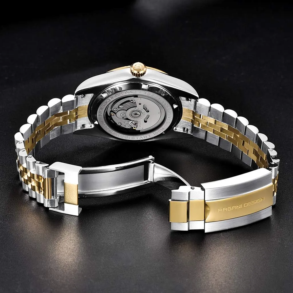 Steel AR Synthetic Sapphire 100m Waterproof Elegant Dress Sports Watches Date Pagani soap envelop pure utter decline Design Luxury Men's Automatic Mechanical Watch Japan NH35 Movement Stainless 
