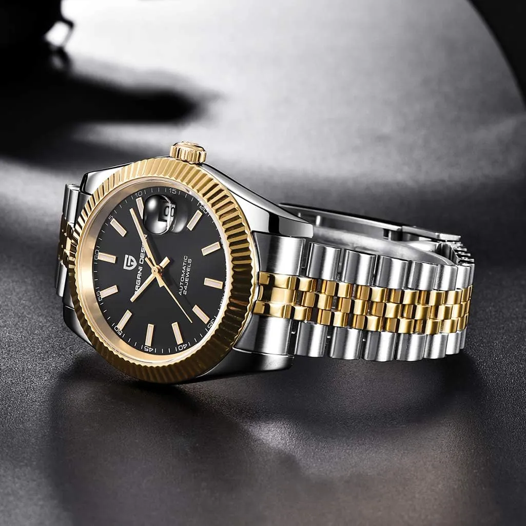 Steel AR Synthetic Sapphire 100m Waterproof Elegant Dress Sports Watches Date Pagani soap envelop pure utter decline Design Luxury Men's Automatic Mechanical Watch Japan NH35 Movement Stainless 