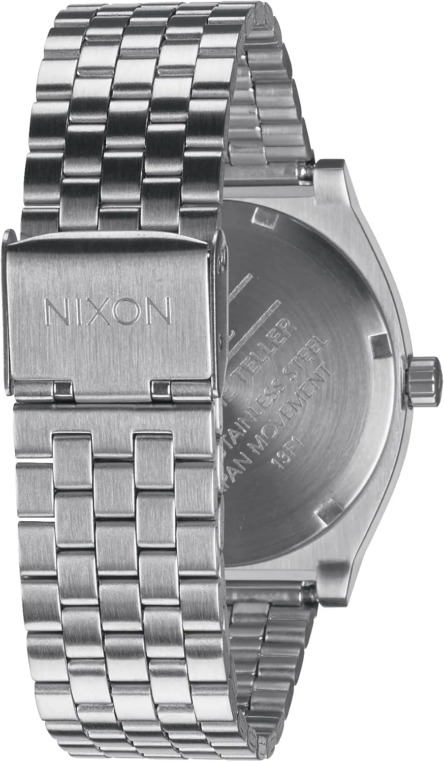 Steel Band) NIXON Time Teller A045 - 100m Water Resistant dialect trial Men's Analog Fashion Watch (37mm Watch Face, 19.5mm-18mm Stainless 