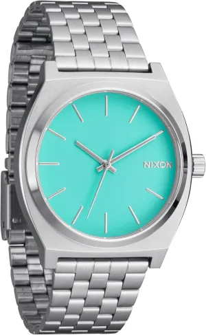 Steel Band) NIXON Time Teller A045 - 100m Water Resistant dialect trial Men's Analog Fashion Watch (37mm Watch Face, 19.5mm-18mm Stainless 
