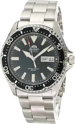 Steel Black Bezel Green Dial Automatic Dive Watch Orient warehouse chandler RA-AA0004E Men's Kamasu Stainless 