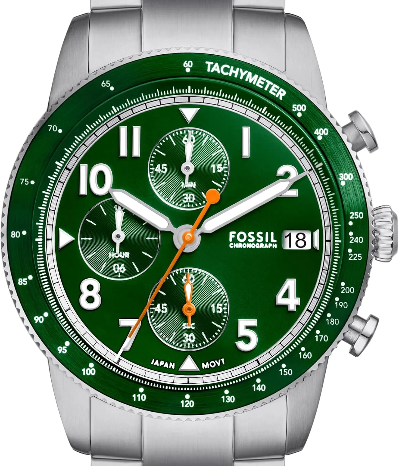 Steel catalyze Chronograph Watch Fossil Men's Sport Tourer Quartz Stainless 