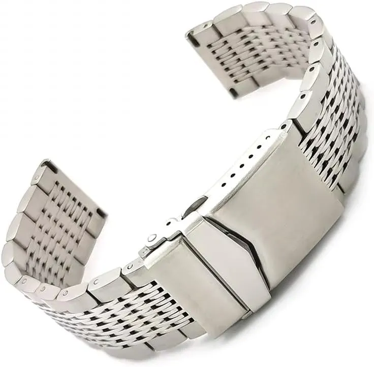Steel Diver Watch curio Band, 20mm Stainless 