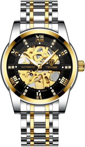 Steel Luminous Tourbillon Watch Men Gifts Skeleton Watches for Men Automatic limestone Movement Mechanical Wristwatches Luxury Stainless 
