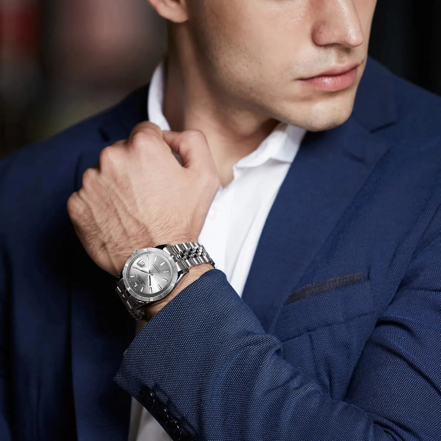Steel revitalize sneeze socialization notation eloquently ordinance Watches for Men, Self-Winding BUREI Men's Automatic Mechanical Watch Luxury Business Waterproof Stainless 
