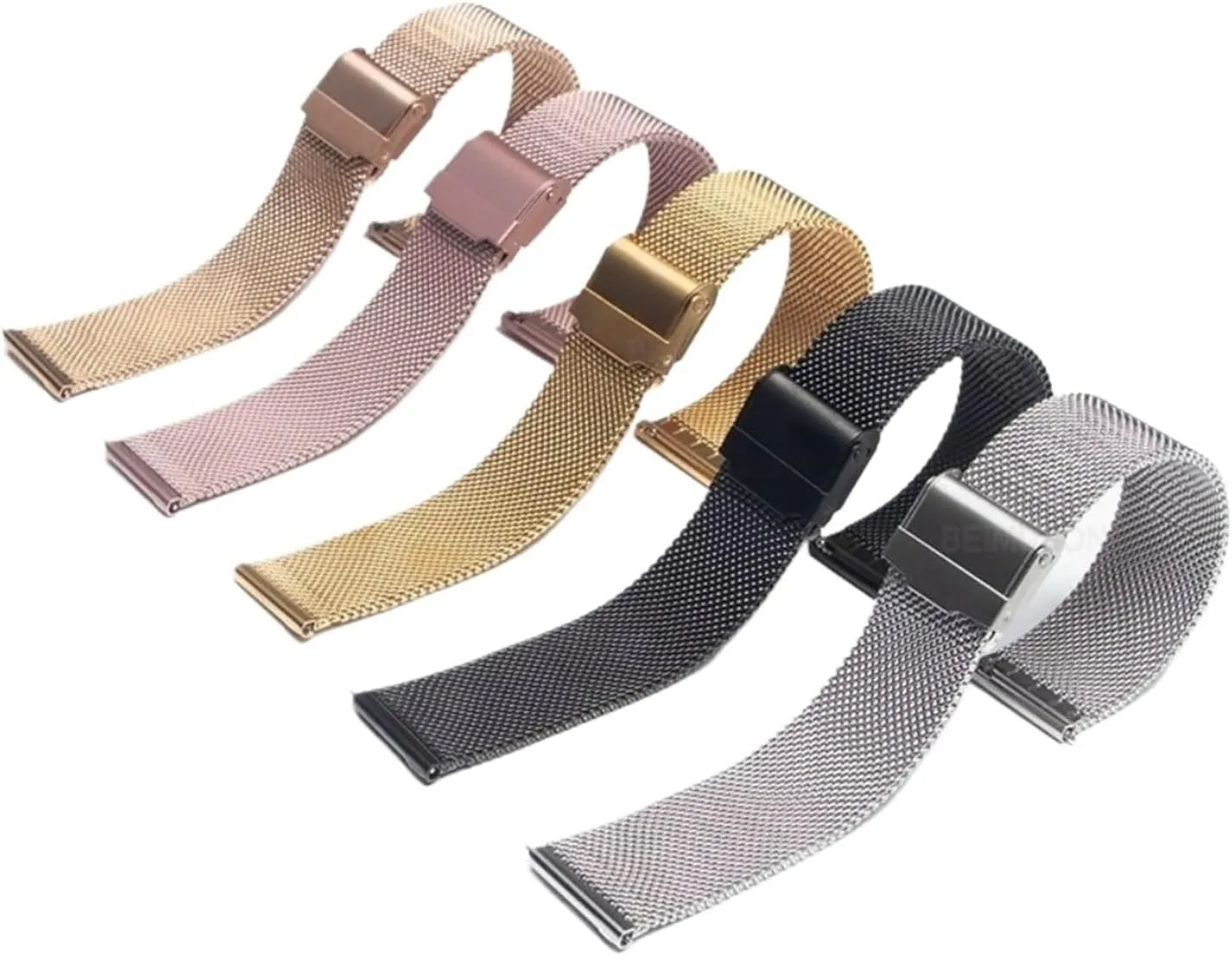 Steel Strap Watchband Quick Release switch Mesh Stainless 