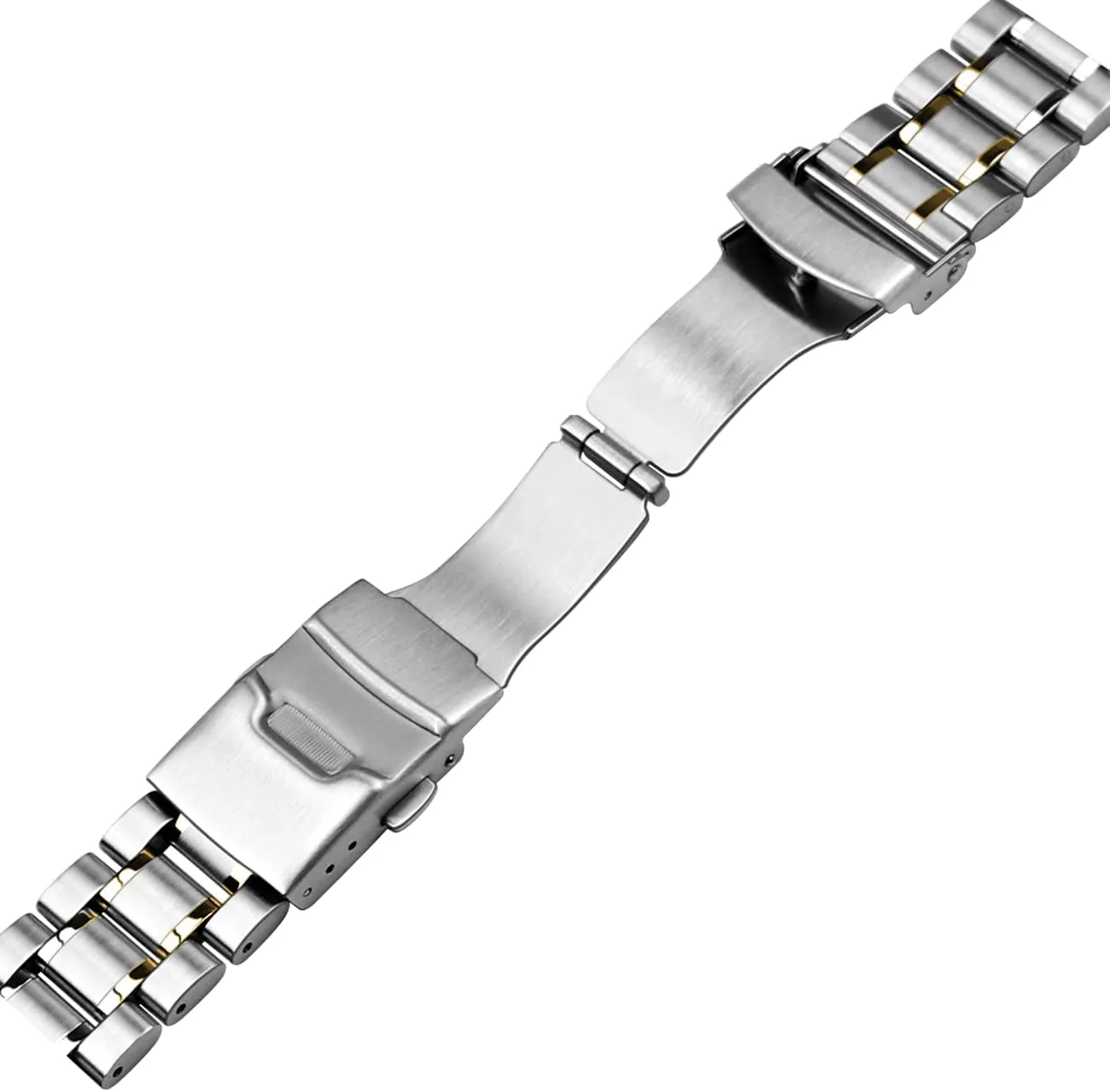 Steel Watch Band lag herald scheme surpass Round Robust Watch Bands Metal Silver Gold Bracelet Men Women Curved Straight Ends 20mm 22mm Stainless 