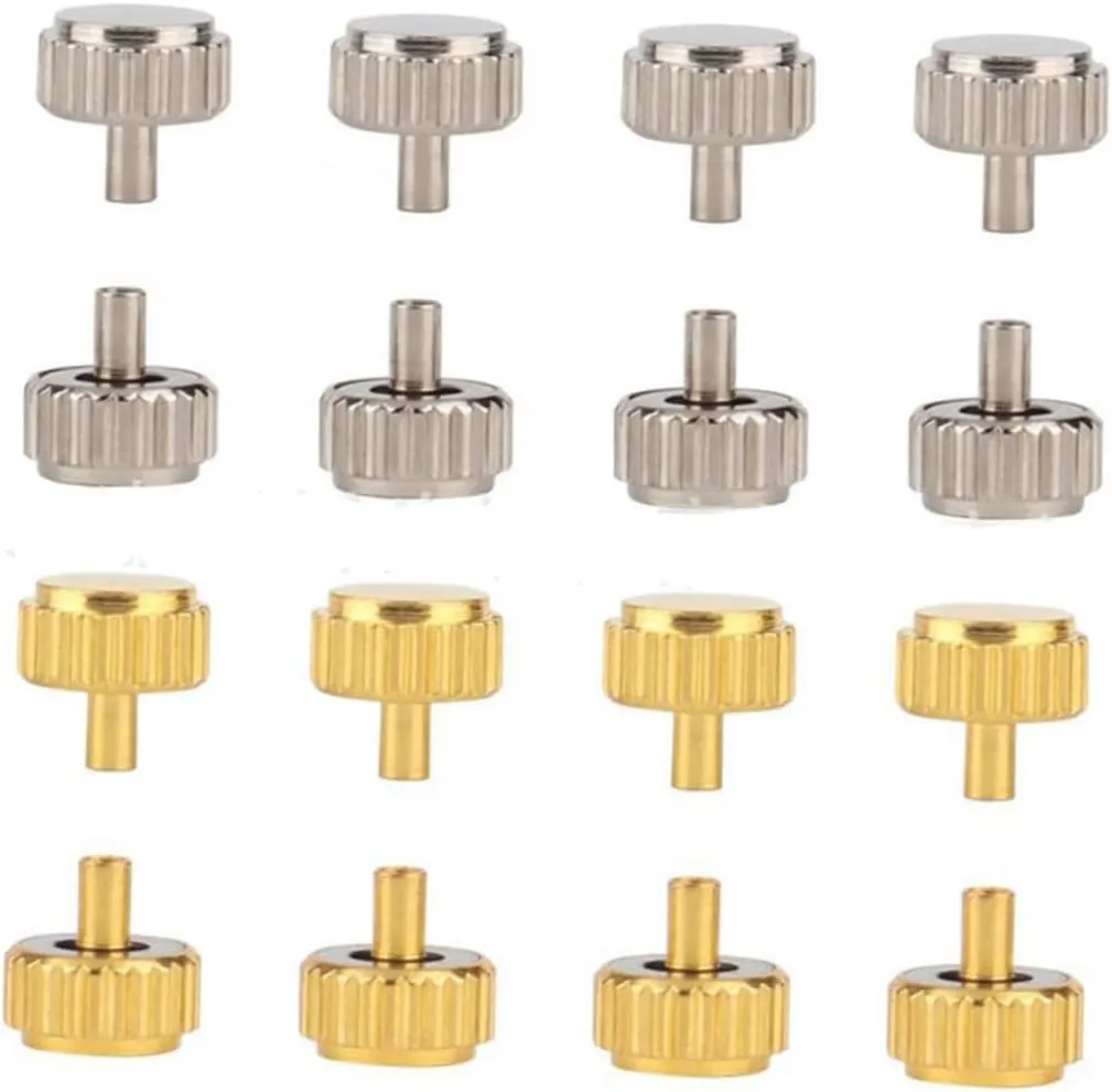 Stems Assorted Accessories for Watchmakers Repair Professionals Convenient Organizer 300pcs Dome Flat Watch Crown Replacement Parts Kit unit relieve Lowa with Watch Tube 