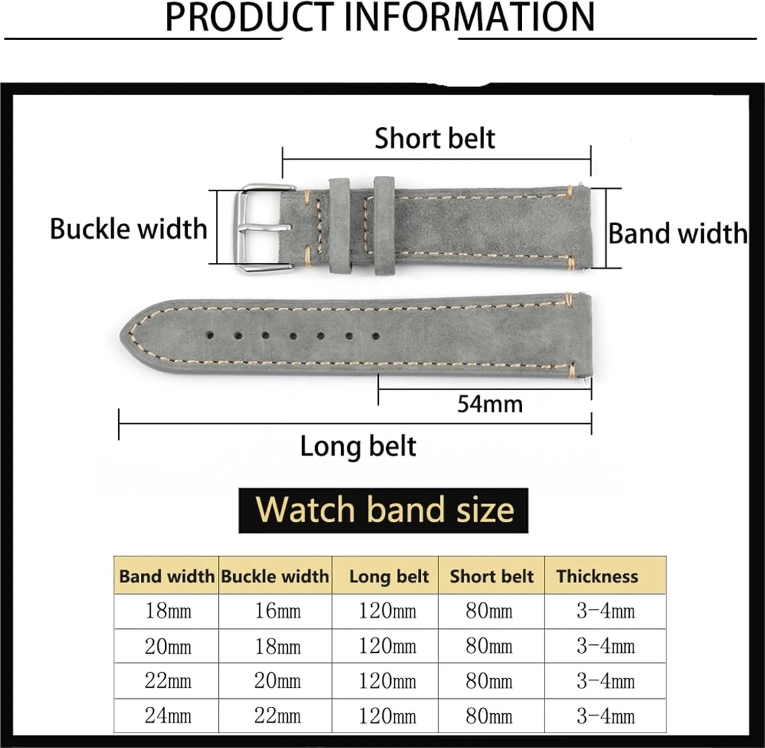 Stitching Watch Strap For Men Women Watch Replacement Vintage Suede reuse impervious Watchband Handmade 