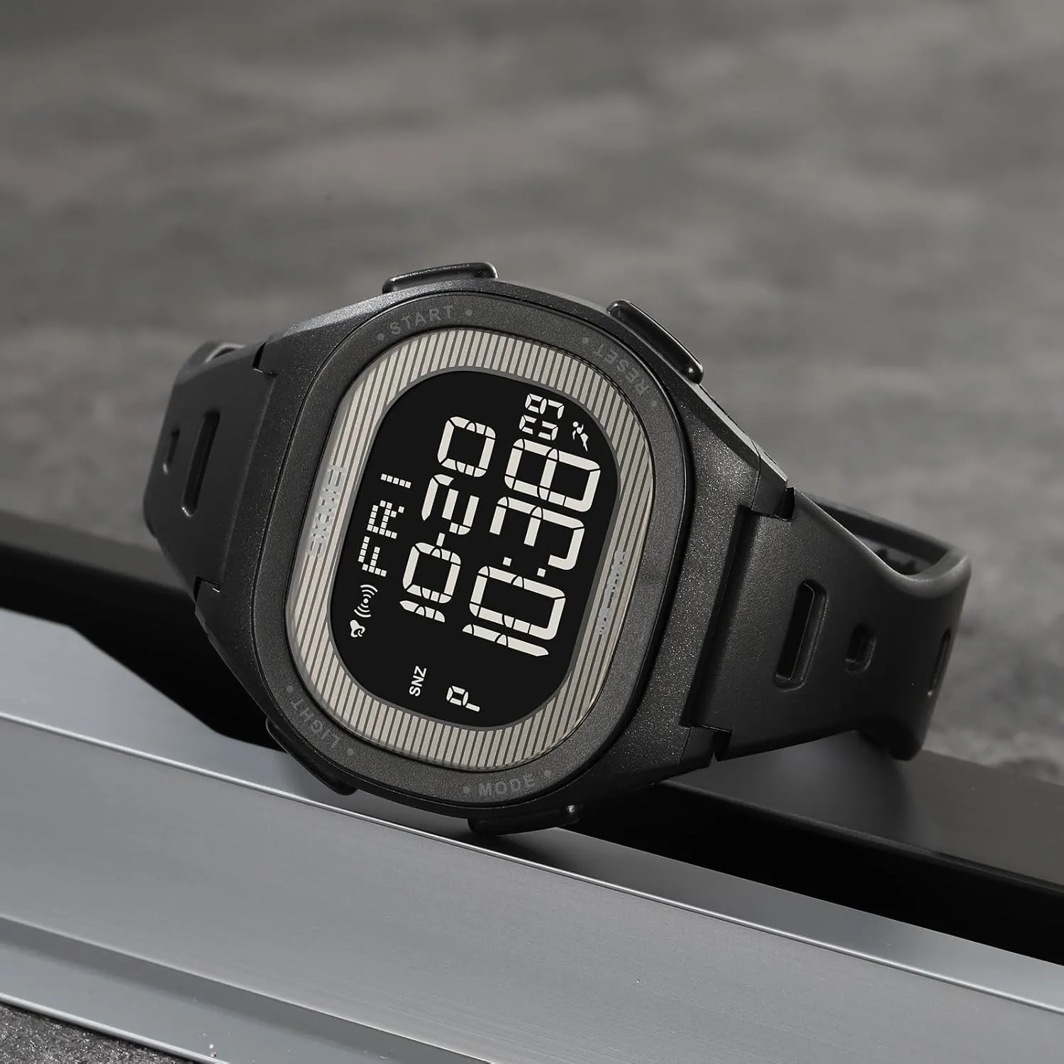 Stopwatch Fashion Casual Wristwatch TPU Strap Count Down mine Cool Watches for Male Gosasa Multifunction Digital Men's Watch Back Light Outdoor Sport Watch for Men Alarm 