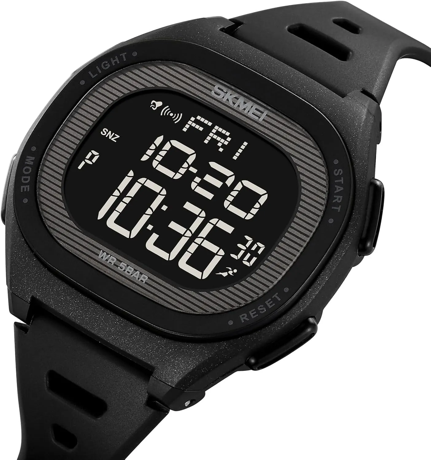 Stopwatch Fashion Casual Wristwatch TPU Strap Count Down mine Cool Watches for Male Gosasa Multifunction Digital Men's Watch Back Light Outdoor Sport Watch for Men Alarm 