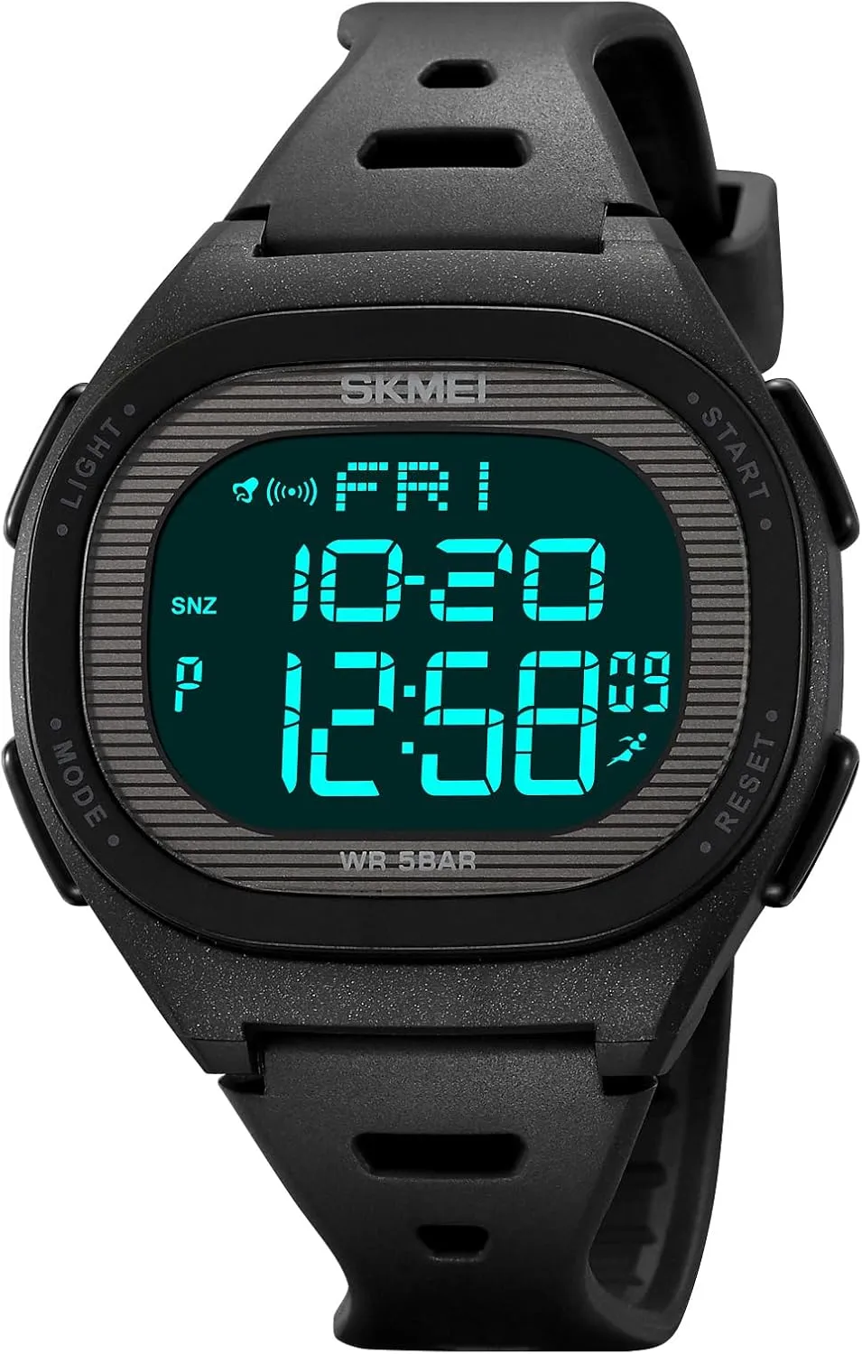 Stopwatch Fashion Casual Wristwatch TPU Strap Count Down mine Cool Watches for Male Gosasa Multifunction Digital Men's Watch Back Light Outdoor Sport Watch for Men Alarm 