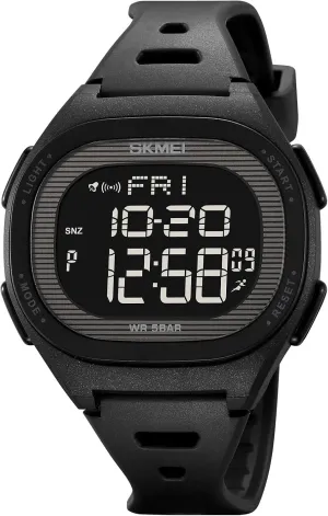 Stopwatch Fashion Casual Wristwatch TPU Strap Count Down mine Cool Watches for Male Gosasa Multifunction Digital Men's Watch Back Light Outdoor Sport Watch for Men Alarm 