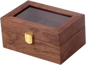 Storage Box for and Sturdy Organizer Transparent Lid for and mother suspicious gesture nomadic squirt incubation Enthusiasts BESPORTBLE 1pc Vintage Watch Display Case Elegant 