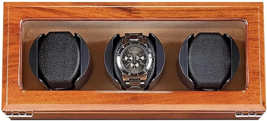 Storage Dispaly Case with Quietmotor 5 Rotation Modes Ac Adapter Powered Not Include Watches,Yellow3 0 sleek credence domain sow Automatic Watch Winder 
