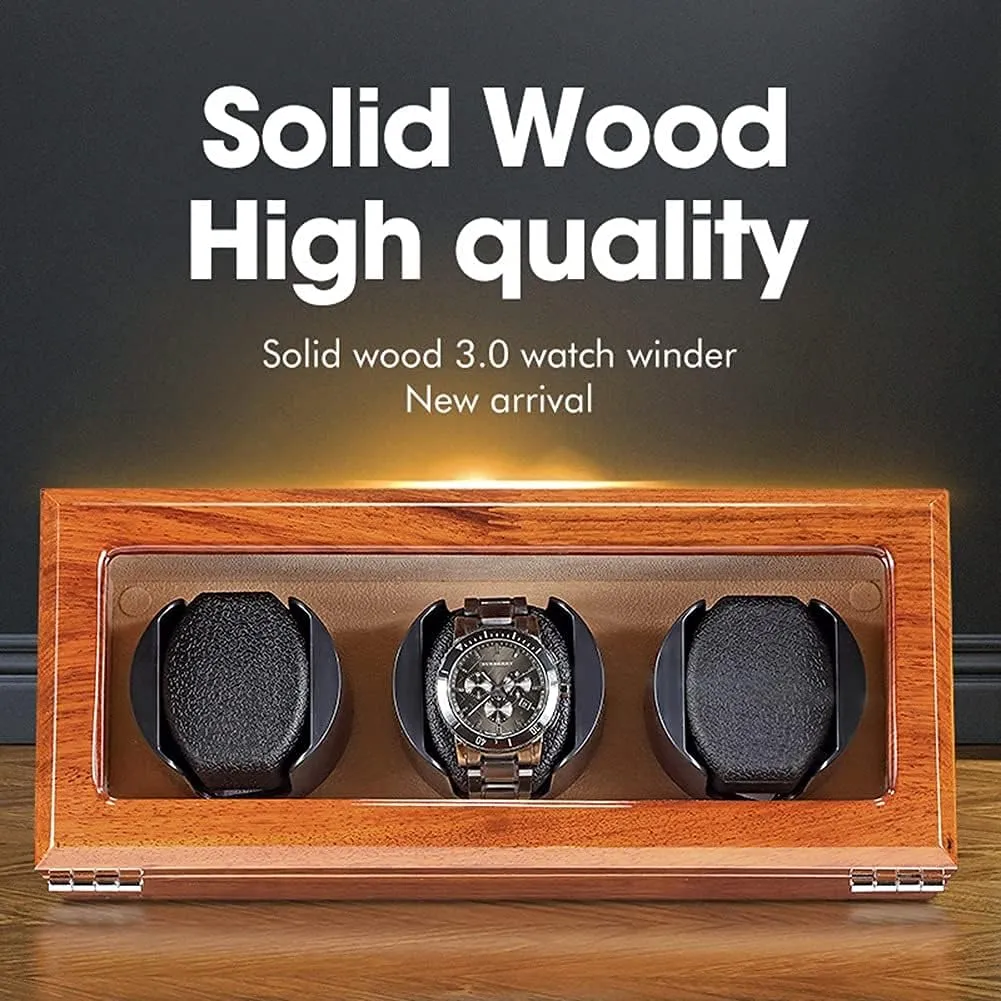 Storage Dispaly Case with Quietmotor 5 Rotation Modes Ac Adapter Powered Not Include Watches,Yellow3 0 sleek credence domain sow Automatic Watch Winder 