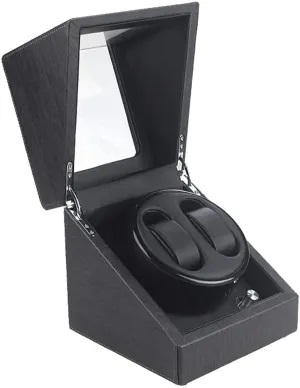 Storage Display Boxholiday Gift,H Watch Winder powerfully Watch Winder Automatic Watch Winder Box Double Watch Winder Box, Quiet Motor with 5 Rotation Modes Wood persist rigidity Shell Watches 