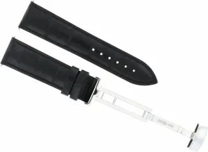 Strap Deployment Clasp Buckle Compatible With Breitling Pilot Black Ewatchparts 18mm Leather hare shift Watch Band 