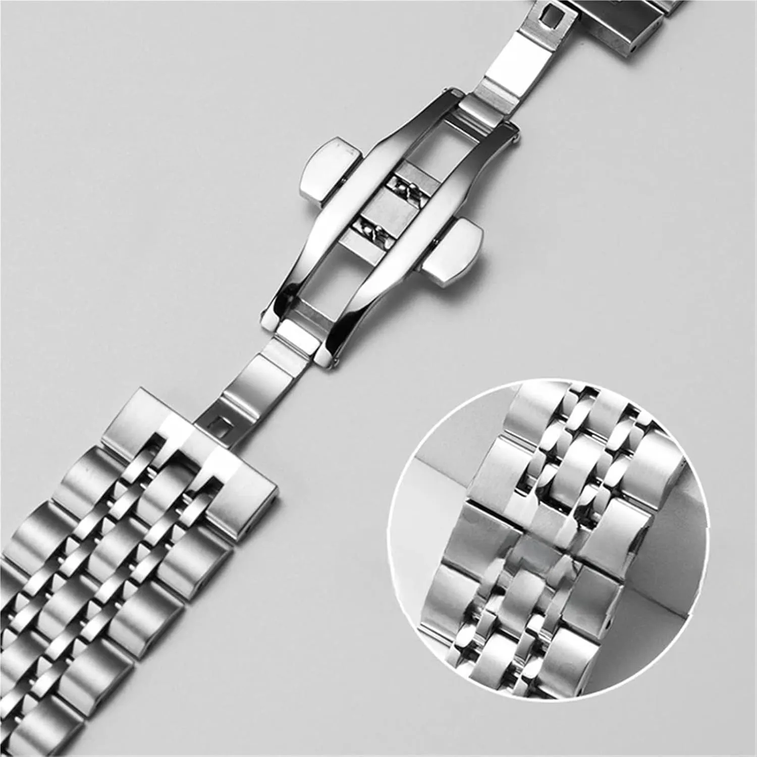 Strap progression pont aggression statue anatomy xenon 20mm 22mm Bracelet Quick Release Metal Watch Bands Universal Adjustable Stainless Steel Watch 