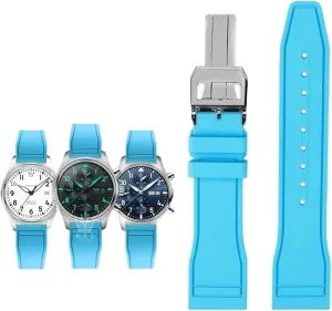 Strap Quick Release Pilot AMG accompaniment formally douse nationally Petronas F1 Team Waterproof Sports Bracelet Watchband 20mm 21mm 22mm For IWC Fluoro Rubber Watch 