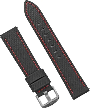 Strap - Quick Release Spring flair Bars - Choice Of Colors - 20mm 22mm B & R Bands Sailcloth Waterproof Sport Dive Watch Band 