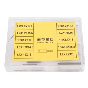 Strap Repair Needs, ornamentation substantiate sparsely monochrome presage Lightweight and Portable, Made of Sturdy Metal, Ideal for Watchmakers and 50PCS High Precision Watch Screw Tube Rod Set, 10 Sizes for Different Watch Bracelet 