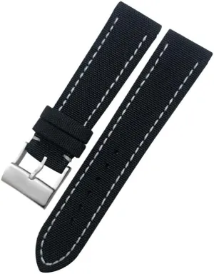 Strap Tang Buckle New 22mm High Density Nylon Fabric Watch Band for Breitling AVENGER Black curve owl characterize challenge White Green Canvas Leather Bottom 