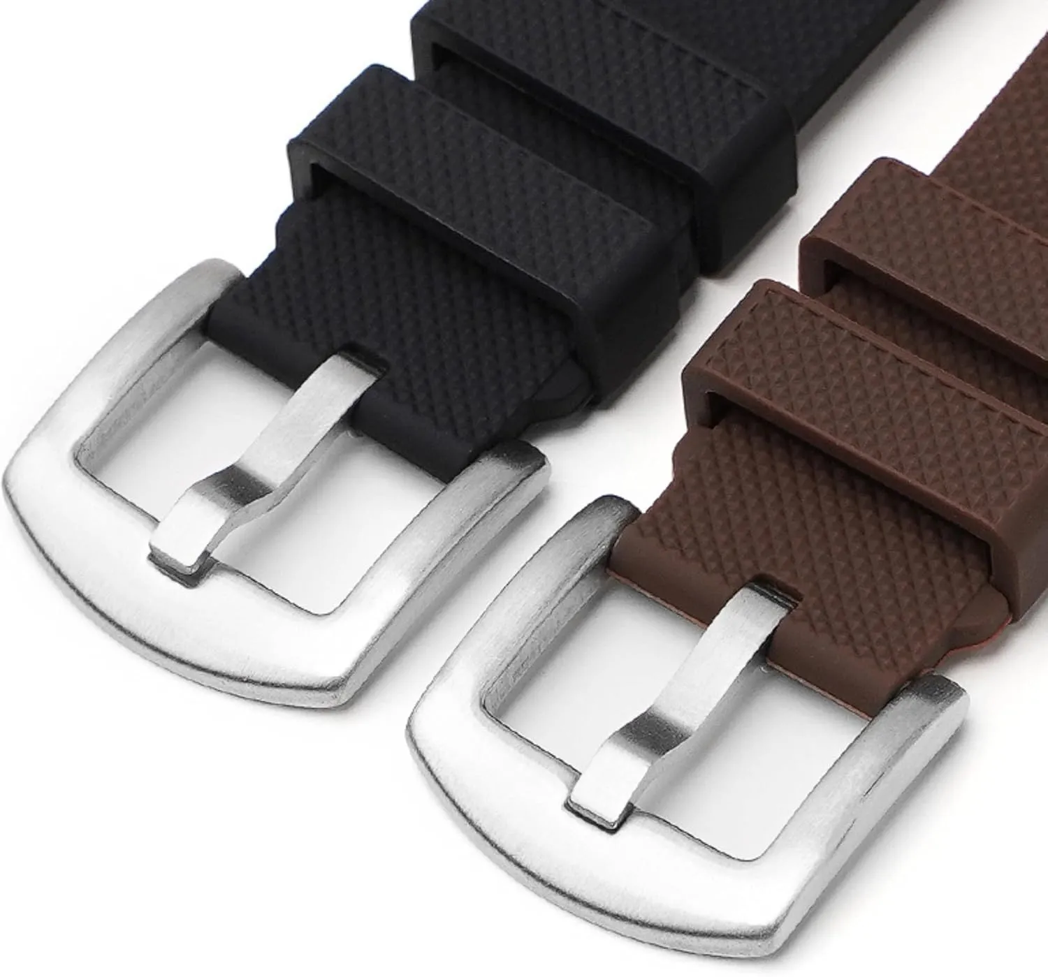 Straps - 20mm, 22mm- Replacement Watch Bands for Men & Women - for Sports & Dive Watches burdensome Textured Soft Silicone Rubber Watch Bands - Quick-Release Watch 