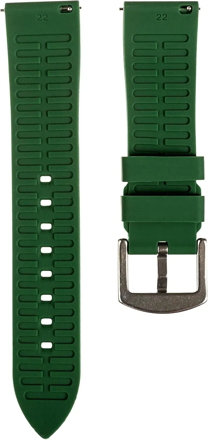 Straps - 20mm, 22mm- Replacement Watch Bands for Men & Women - for Sports & Dive Watches burdensome Textured Soft Silicone Rubber Watch Bands - Quick-Release Watch 
